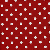 17" Red and White Christmas Polka Dot Throw Pillow Cover