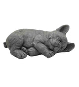 7" Peaceful Sleeping Dog Indoor Outdoor Statue