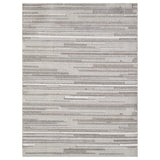 8' X 10' Gray Abstract Stain Resistant Indoor Outdoor Area Rug