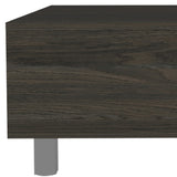 32" Carbon Espresso Manufactured Wood Rectangular Lift Top Coffee Table With Drawer And Shelf