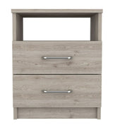 Modern and Stylish Light Grey Particle Bedroom Nightstand