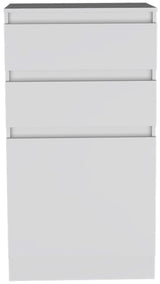 23" White Two Drawer Standard Chest