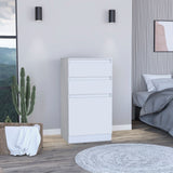 23" White Two Drawer Standard Chest