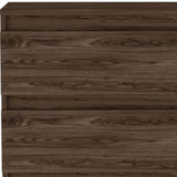 23" Dark Brown Two Drawer Standard Chest