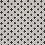 9' X 12' Black And White Gingham Non Skid Indoor Outdoor Area Rug