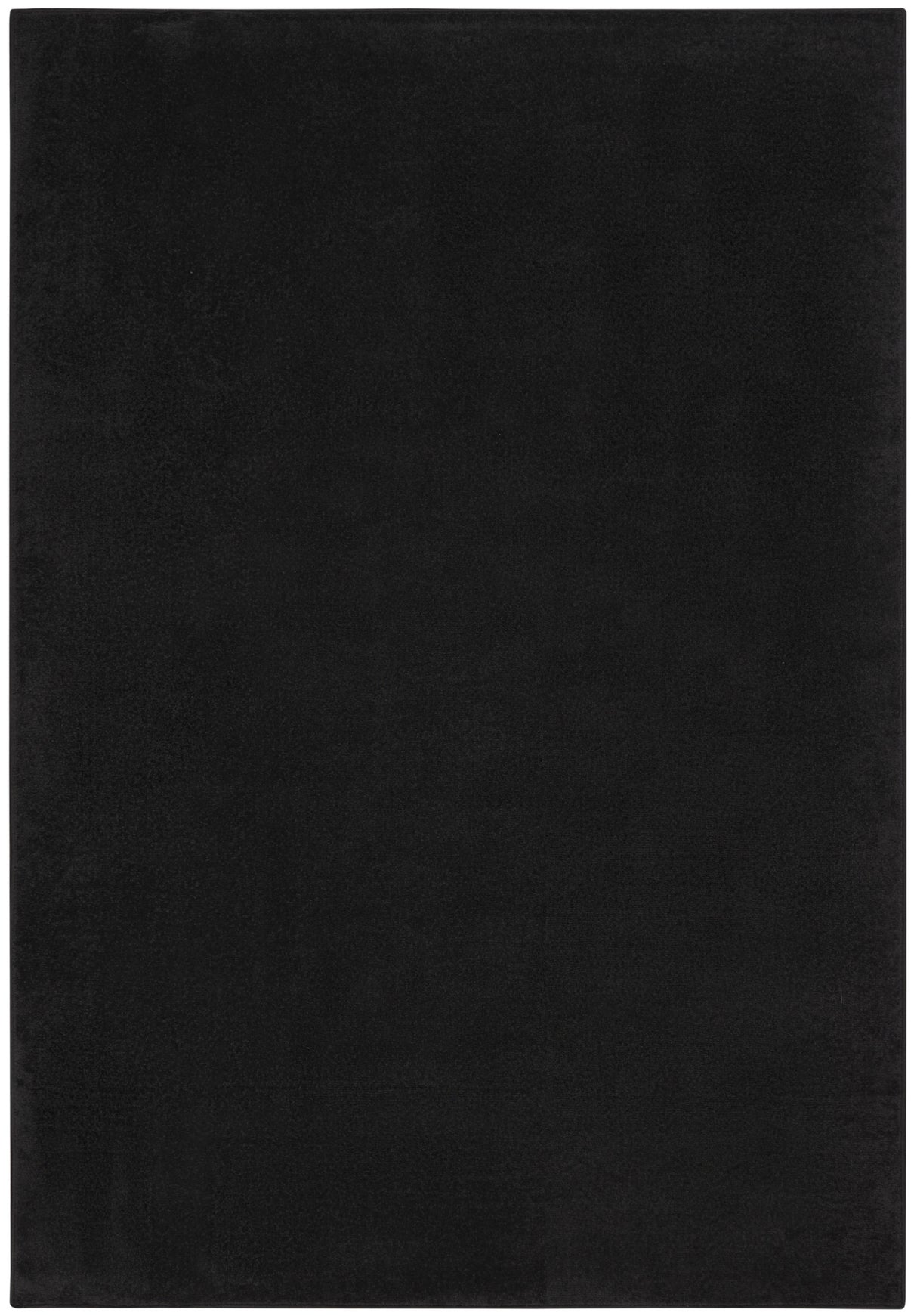 4' X 6' Black Stain Resistant Indoor Outdoor Area Rug