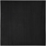 9' X 9' Black Square Non Skid Indoor Outdoor Area Rug