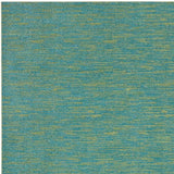 8' X 10' Blue And Green Striped Non Skid Indoor Outdoor Area Rug