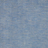 10' X 14' Blue And Grey Striped Non Skid Indoor Outdoor Area Rug
