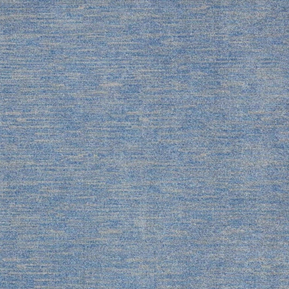 10' X 14' Blue And Grey Striped Non Skid Indoor Outdoor Area Rug