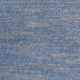 2' X 6' Blue And Grey Striped Non Skid Indoor Outdoor Runner Rug