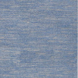 5' X 7' Blue And Grey Striped Non Skid Indoor Outdoor Area Rug