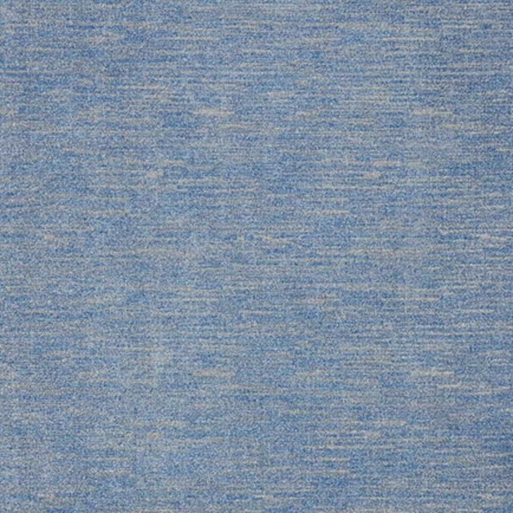 8' X 10' Blue And Grey Striped Non Skid Indoor Outdoor Area Rug