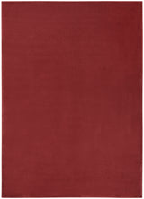 4' X 6' Brick Red Stain Resistant Indoor Outdoor Area Rug