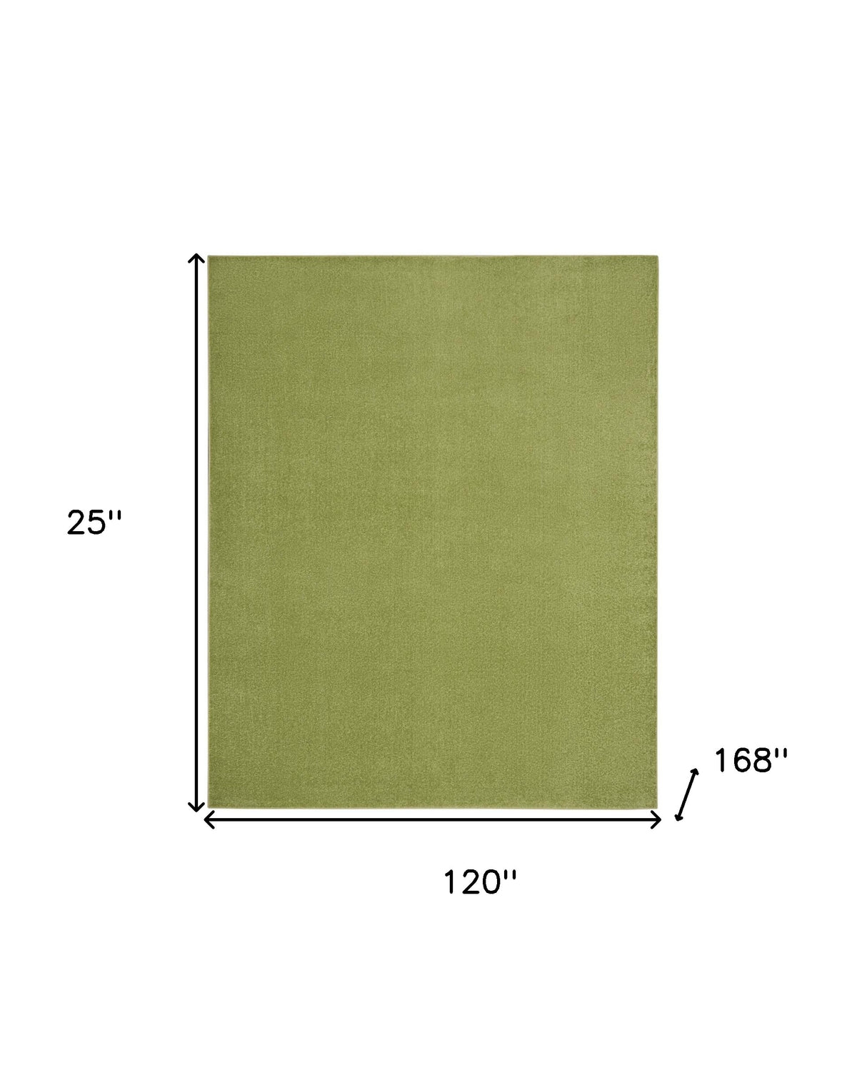 10' X 14' Green Non Skid Indoor Outdoor Area Rug