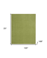 10' X 14' Green Non Skid Indoor Outdoor Area Rug