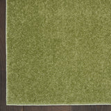 2' X 10' Green Non Skid Indoor Outdoor Runner Rug