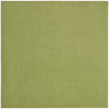 7' X 7' Green Square Non Skid Indoor Outdoor Area Rug