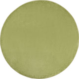 8' X 8' Green Round Non Skid Indoor Outdoor Area Rug