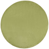 8' X 8' Green Round Non Skid Indoor Outdoor Area Rug