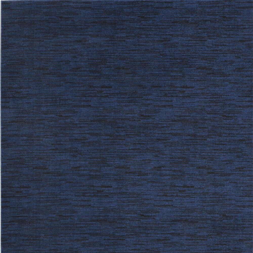 10' X 14' Midnight Blue Stain Resistant Indoor Outdoor Area Rug