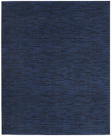 10' X 14' Midnight Blue Stain Resistant Indoor Outdoor Area Rug