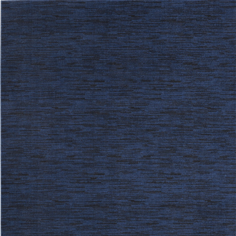 10' X 14' Midnight Blue Stain Resistant Indoor Outdoor Area Rug