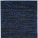 8' Midnight Blue Indoor Outdoor Runner Rug