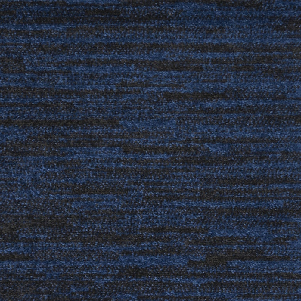 8' Midnight Blue Indoor Outdoor Runner Rug