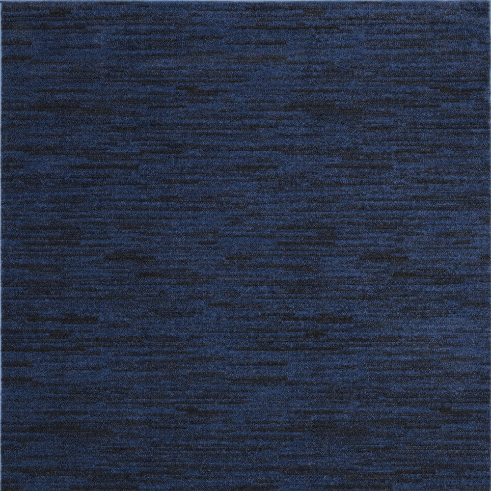 4' X 6' Midnight Blue Stain Resistant Indoor Outdoor Area Rug