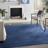 7' X 10' Midnight Blue Indoor Outdoor Area Rug