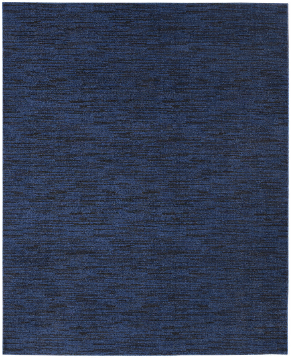 8' X 10' Midnight Blue Stain Resistant Indoor Outdoor Area Rug