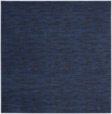 9' Midnight Blue Square Stain Resistant Indoor Outdoor Area Rug