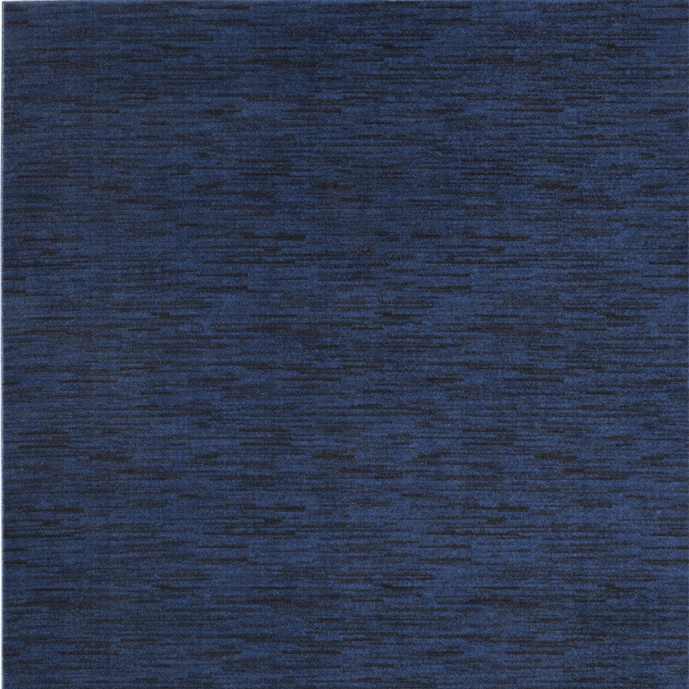 9' X 12' Midnight Blue Stain Resistant Indoor Outdoor Area Rug