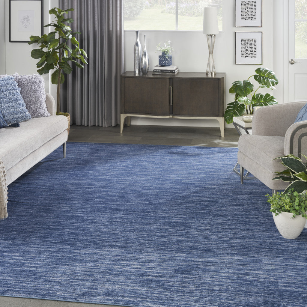 10' X 14' Blue Indoor Outdoor Area Rug