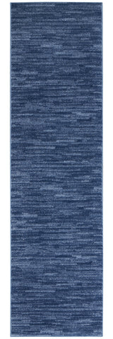 6' Blue Non Skid Indoor Outdoor Runner Rug