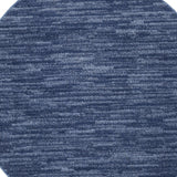 4' Blue Round Non Skid Indoor Outdoor Area Rug