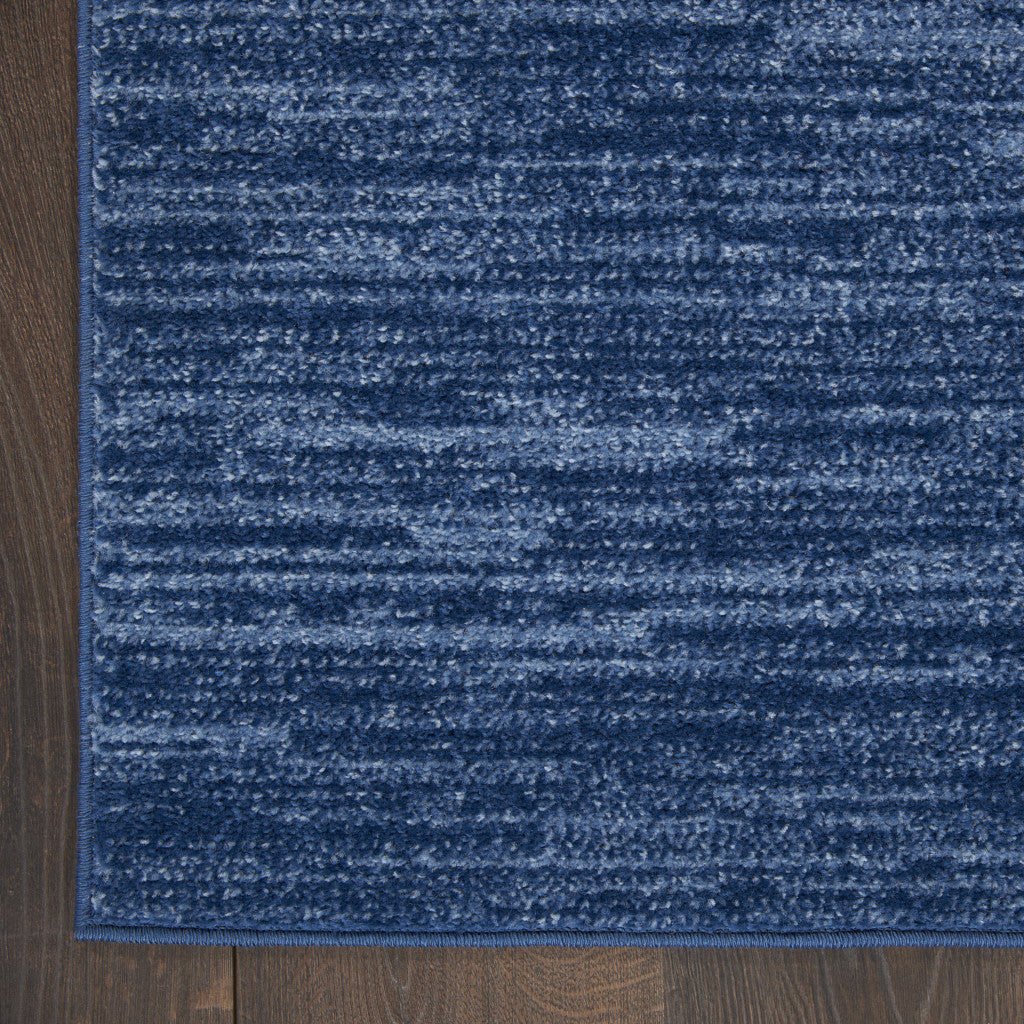 5' X 7' Blue Non Skid Indoor Outdoor Area Rug