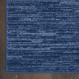 9' X 9' Navy Blue Square Non Skid Indoor Outdoor Area Rug