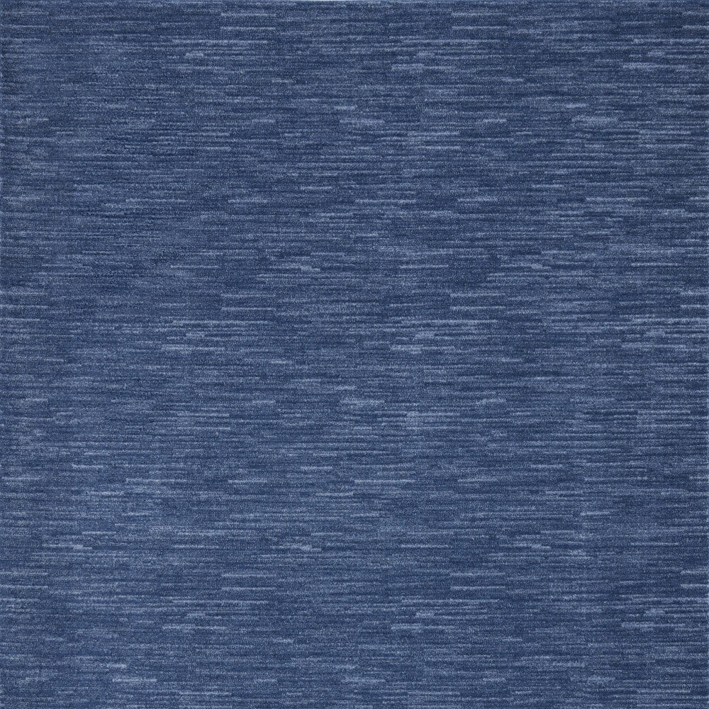 9' X 12' Navy Blue Non Skid Indoor Outdoor Area Rug