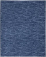 9' X 12' Navy Blue Non Skid Indoor Outdoor Area Rug