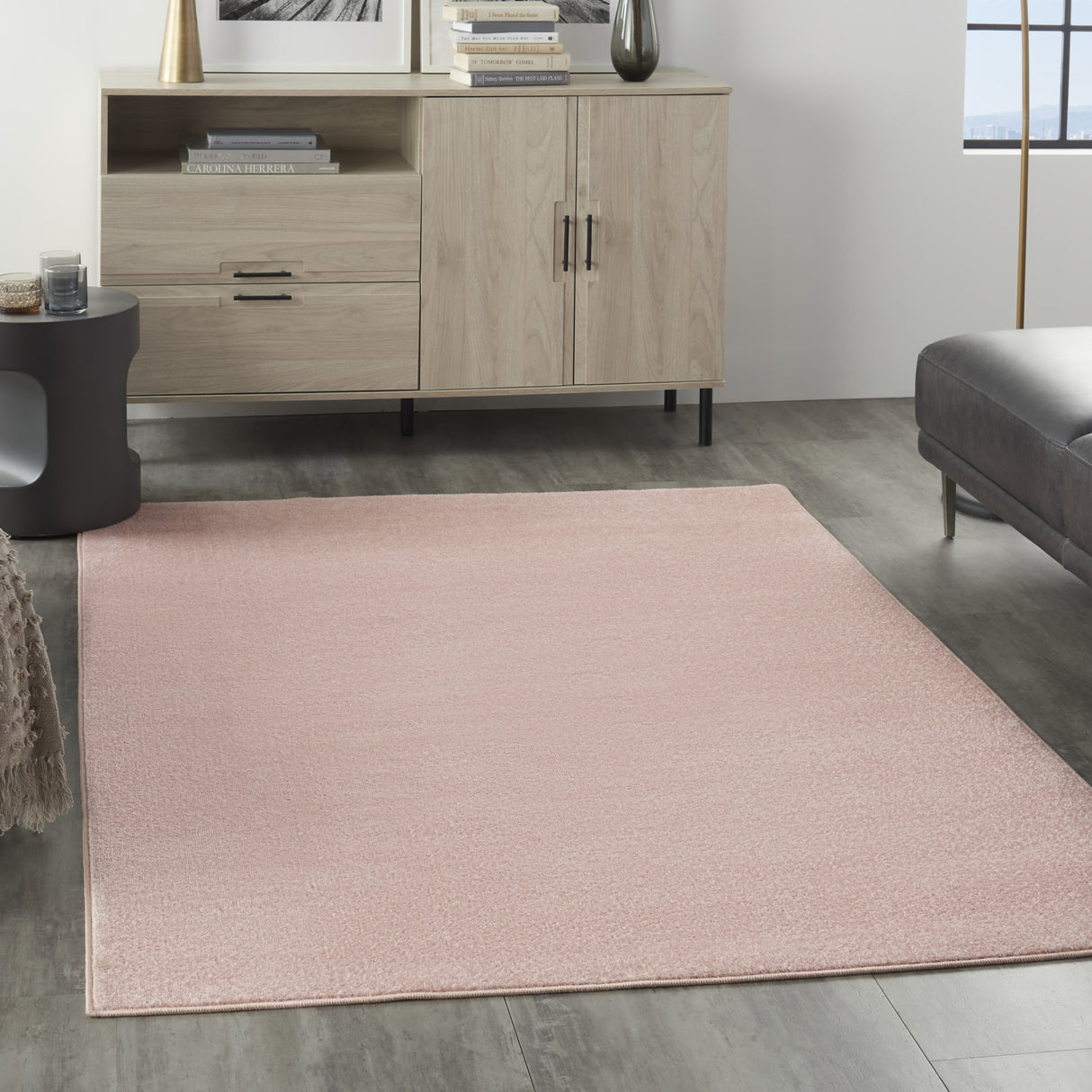 6' X 9' Pink Indoor Outdoor Area Rug