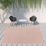 9' X 12' Pink Non Skid Indoor Outdoor Area Rug