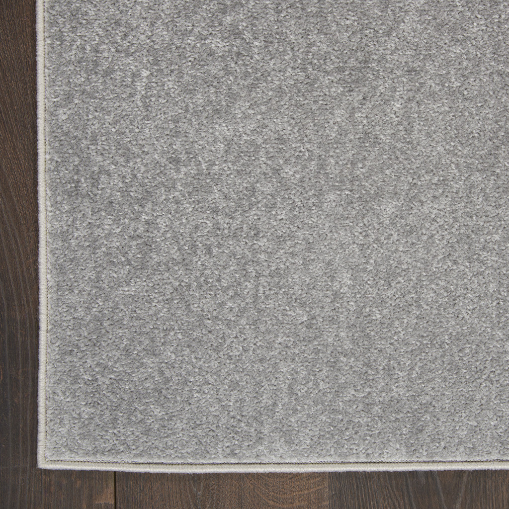 2' X 10' Silver Grey Non Skid Indoor Outdoor Runner Rug