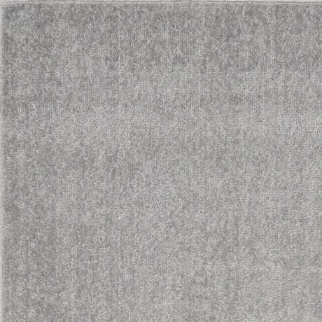 2' X 10' Silver Grey Non Skid Indoor Outdoor Runner Rug