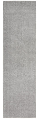 2' X 10' Silver Grey Non Skid Indoor Outdoor Runner Rug