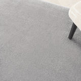 4' X 6' Silver Grey Non Skid Indoor Outdoor Area Rug