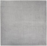 9' X 9' Silver Grey Square Non Skid Indoor Outdoor Area Rug