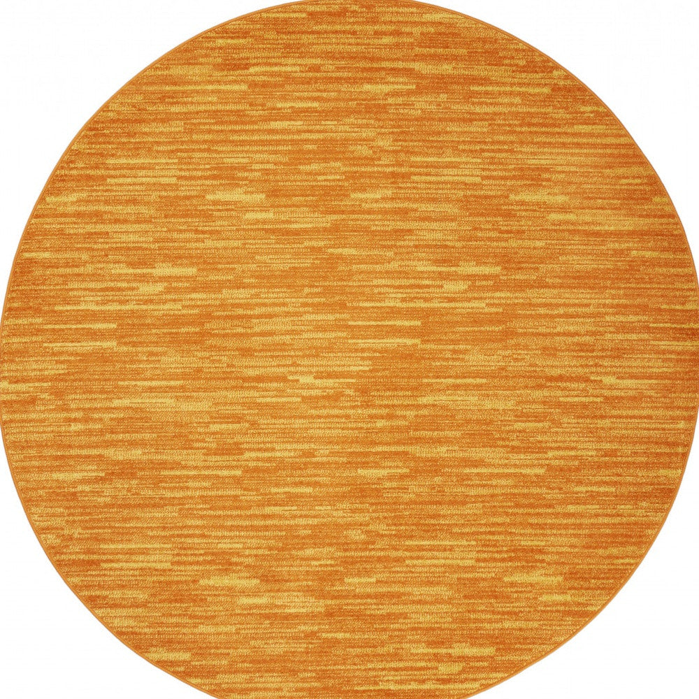 8' X 8' Sunburst Round Non Skid Indoor Outdoor Area Rug