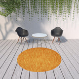 8' X 8' Sunburst Round Non Skid Indoor Outdoor Area Rug